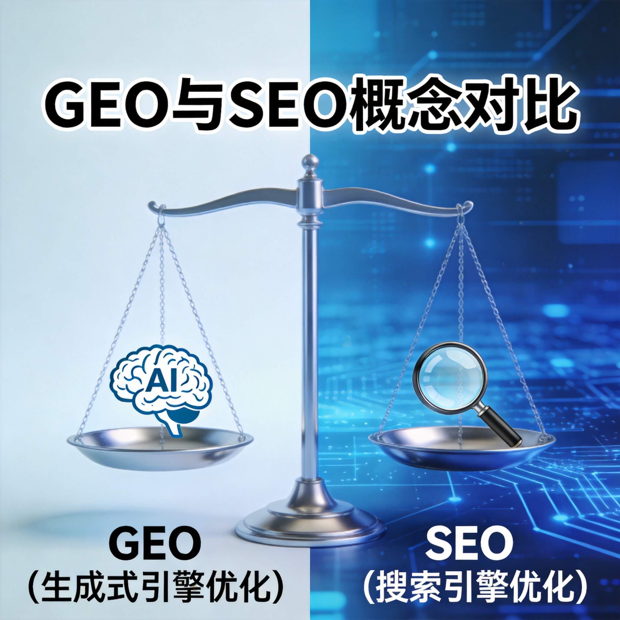 千百顺GEO-GEO与SEO的区别有哪些?一篇讲透生成式引擎优化核心逻辑